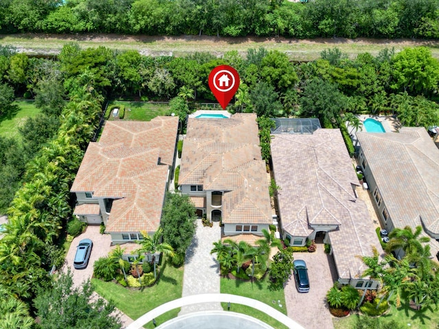 8784 Lewis River Rd, Delray Beach, FL 33446 - aerial view of a pool
