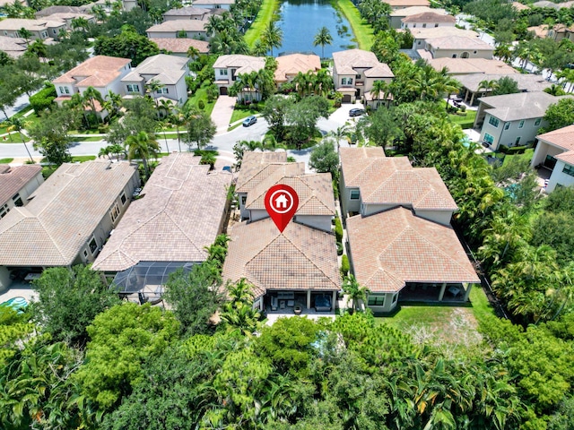 8784 Lewis River Rd, Delray Beach, FL 33446 - aerial perspective of suburban area featuring a nearby body of water