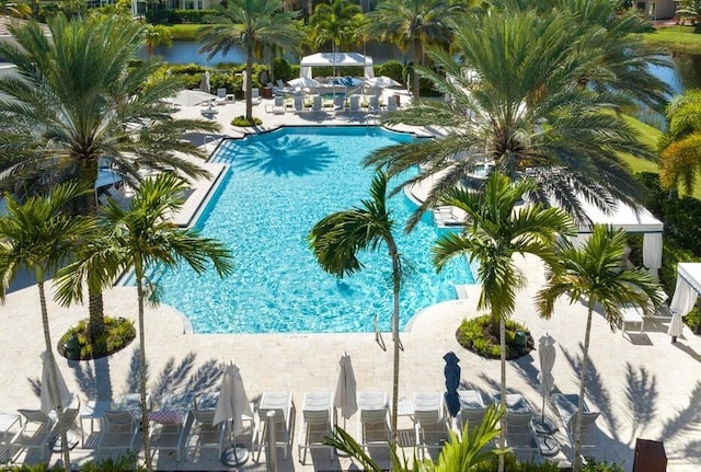 8784 Lewis River Rd, Delray Beach, FL 33446 - community pool featuring a patio area