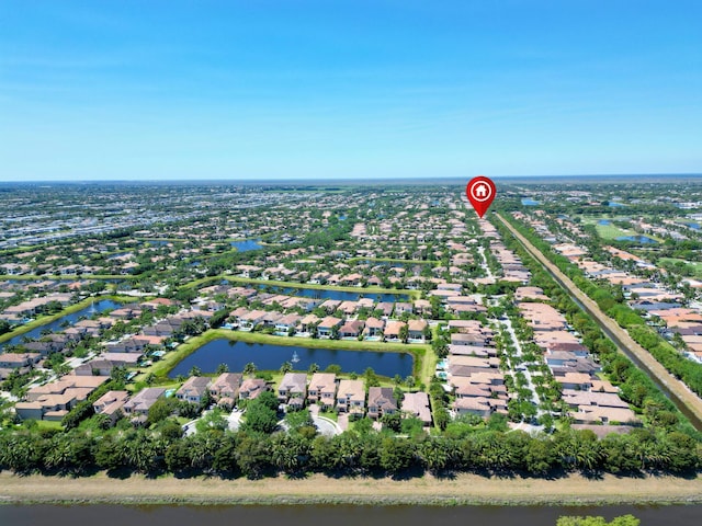 8784 Lewis River Rd, Delray Beach, FL 33446 - aerial perspective of suburban area featuring a nearby body of water
