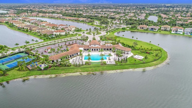 8660 W Parkland Bay Trl, Parkland, FL 33076 - aerial perspective of suburban area with a nearby body of water and a pool