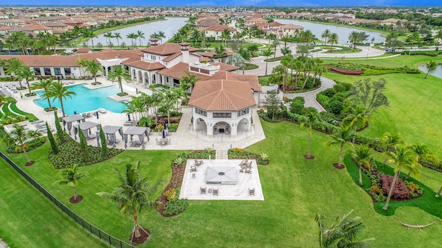 8660 W Parkland Bay Trl, Parkland, FL 33076 - aerial perspective of suburban area with a nearby body of water and a pool