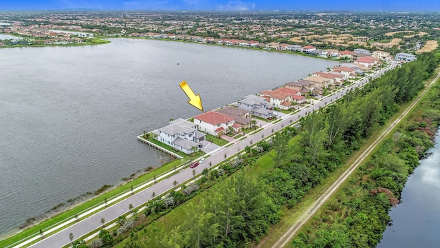 8660 W Parkland Bay Trl, Parkland, FL 33076 - aerial view of residential area featuring a large body of water