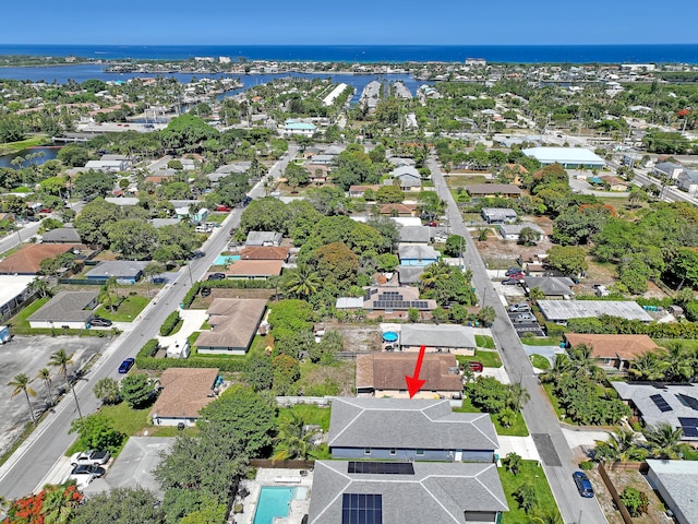 309 NE 11th Ave, Boynton Beach, FL 33435 - aerial view of property's location featuring a large body of water and nearby suburban area