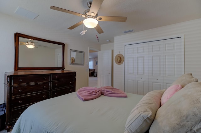 29 Mediterranean Blvd W, Port Saint Lucie, FL 34952 - bedroom featuring a closet and ceiling fan