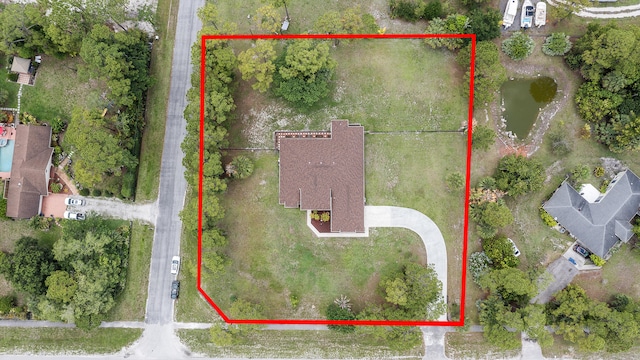 6839 Banyan Blvd, The Acreage, FL 33470 - aerial overview of property's location featuring property parcel outlined