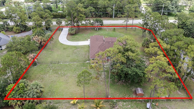 6839 Banyan Blvd, The Acreage, FL 33470 - aerial view of property's location featuring property parcel outlined
