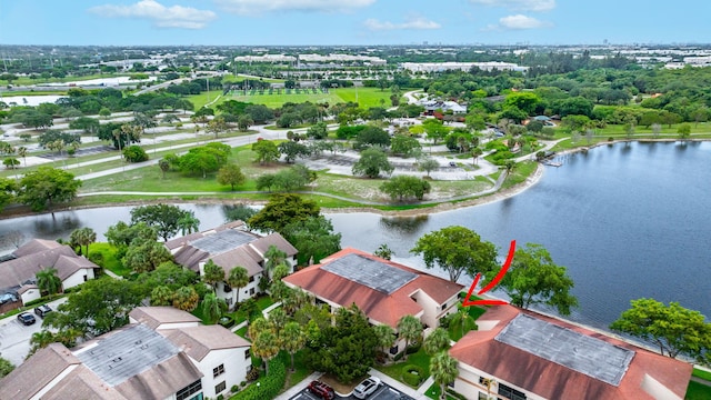 2850 Carambola Cir S Unit 19121, Coconut Creek, FL 33066 - aerial view of residential area featuring a nearby body of water