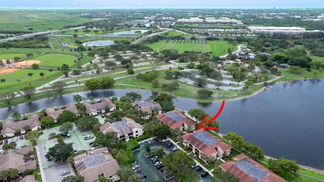 2850 Carambola Cir S Unit 19121, Coconut Creek, FL 33066 - aerial view of property and surrounding area with a nearby body of water and nearby suburban area