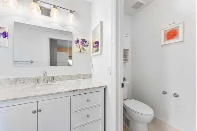 7930 Nolting Ct, Lake Worth, FL 33467 - bathroom with vanity, toilet, and baseboards