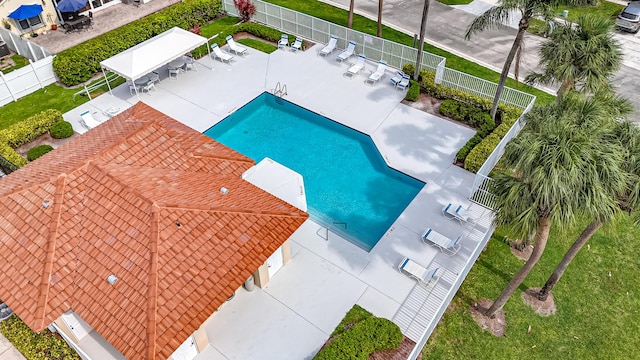 7930 Nolting Ct, Lake Worth, FL 33467 - bird's eye view of a pool area