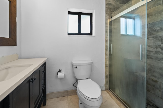 1318 NW 4th St, Boca Raton, FL 33486 - full bath with vanity, a shower stall, and tile patterned floors