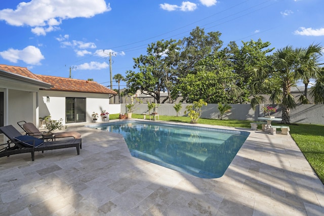 1318 NW 4th St, Boca Raton, FL 33486 - view of pool with a patio area and a fenced backyard