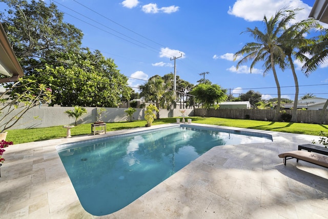 1318 NW 4th St, Boca Raton, FL 33486 - view of pool with a fenced backyard and a patio area