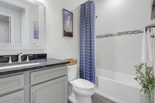 11620 Sally Ann Dr, Palm Beach Gardens, FL 33412 - bathroom with toilet, vanity, and shower / bath combo