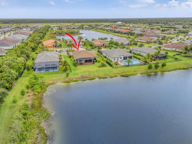 11620 Sally Ann Dr, Palm Beach Gardens, FL 33412 - aerial perspective of suburban area with a nearby body of water