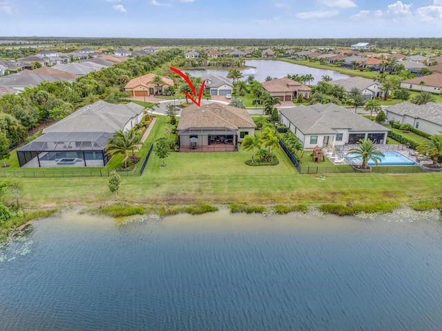11620 Sally Ann Dr, Palm Beach Gardens, FL 33412 - aerial perspective of suburban area with a nearby body of water