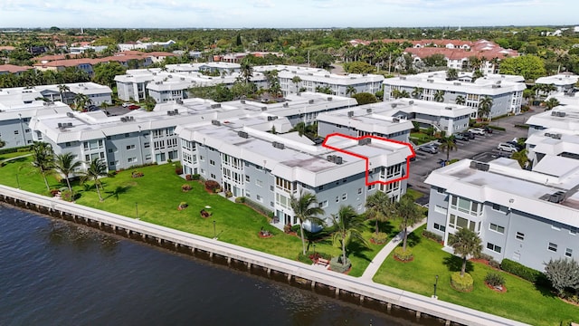 7 Colonial Club Dr Unit 300, Boynton Beach, FL 33435 - aerial view of a nearby body of water and apartment complex