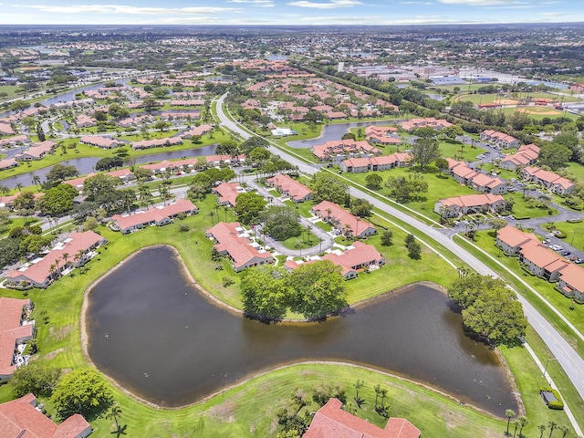 5830 Parkwalk Cir W, Boynton Beach, FL 33472 - view of property location with a large body of water and nearby suburban area