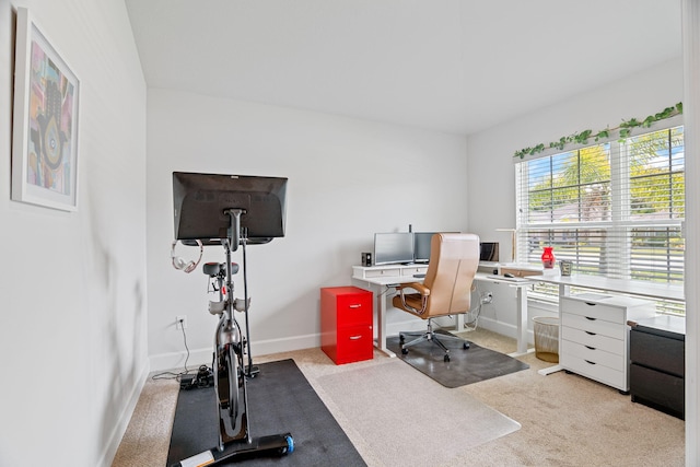 5309 Vespera St, Fort Pierce, FL 34951 - office featuring light carpet and baseboards