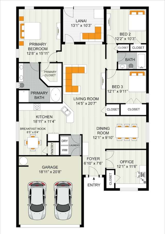 5309 Vespera St, Fort Pierce, FL 34951 - home floor plan