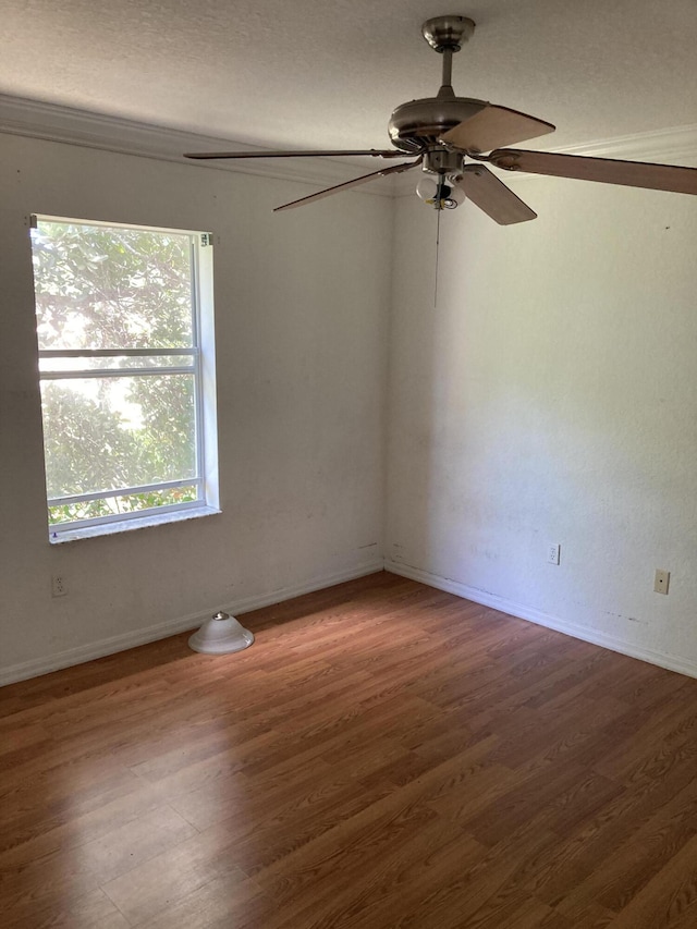 1098 Winding Rose Way, West Palm Beach, FL 33415 - unfurnished room featuring wood finished floors, a ceiling fan, and baseboards