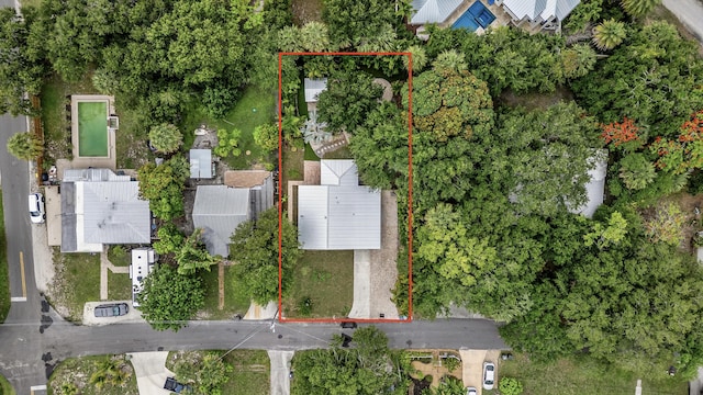 709 SW Bryant Ave, Stuart, FL 34994 - aerial view of property's location with property boundaries highlighted