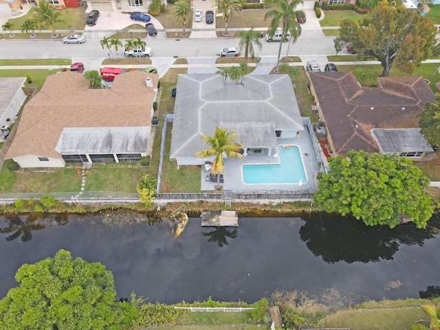 6650 NW 22nd Ct, Margate, FL 33063 - aerial view of property's location featuring a nearby body of water, a pool, and nearby suburban area