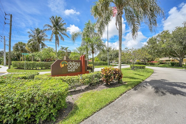 2934 SW 22nd Cir Unit 12A, Delray Beach, FL 33445 - community sign with a yard