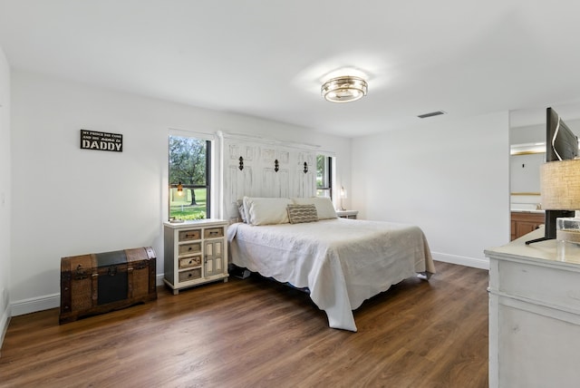 5625 Lakeview Mews Ct, Boynton Beach, FL 33437 - bedroom featuring dark wood-style floors and baseboards