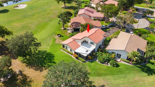 5625 Lakeview Mews Ct, Boynton Beach, FL 33437 - aerial perspective of suburban area featuring a golf course and a large body of water