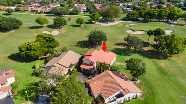 5625 Lakeview Mews Ct, Boynton Beach, FL 33437 - aerial perspective of suburban area featuring a golf club