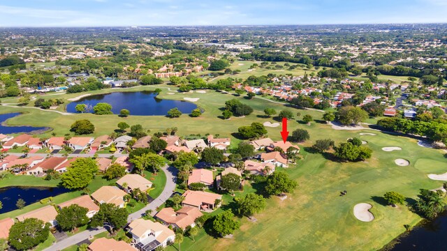 5625 Lakeview Mews Ct, Boynton Beach, FL 33437 - aerial overview of property's location featuring a nearby body of water, nearby suburban area, and a golf club
