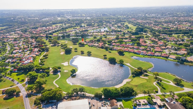 5625 Lakeview Mews Ct, Boynton Beach, FL 33437 - aerial view of property and surrounding area with a large body of water, nearby suburban area, and a local golf course