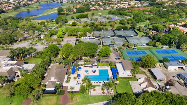 5625 Lakeview Mews Ct, Boynton Beach, FL 33437 - aerial perspective of suburban area with a large body of water