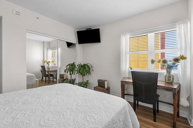 2640 Lake Shore Dr Unit 2409, Riviera Beach, FL 33404 - bedroom with wood finished floors and a closet