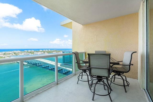 2640 Lake Shore Dr Unit 2409, Riviera Beach, FL 33404 - balcony with a water view