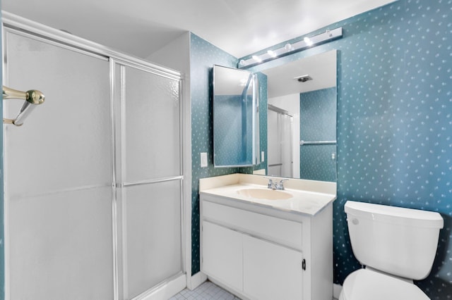 7 Stratford Dr Unit C, Boynton Beach, FL 33436 - bathroom with a shower stall, toilet, and vanity