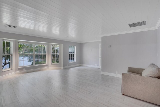 4040 Gem Lake Dr, Glen Ridge, FL 33406 - living room featuring baseboards and crown molding
