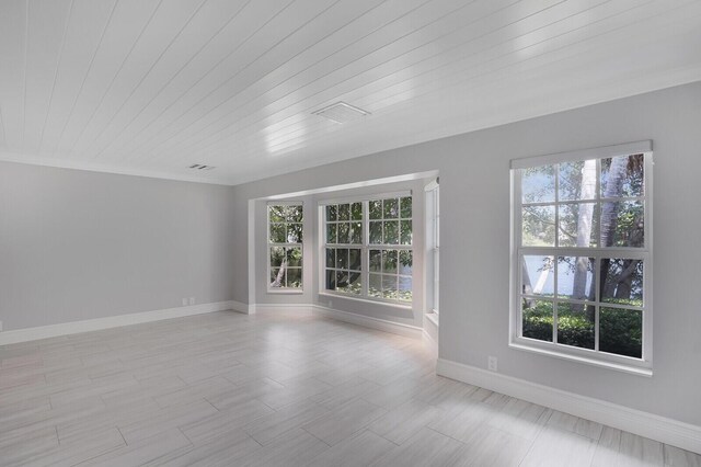 4040 Gem Lake Dr, Glen Ridge, FL 33406 - empty room with baseboards and wooden ceiling