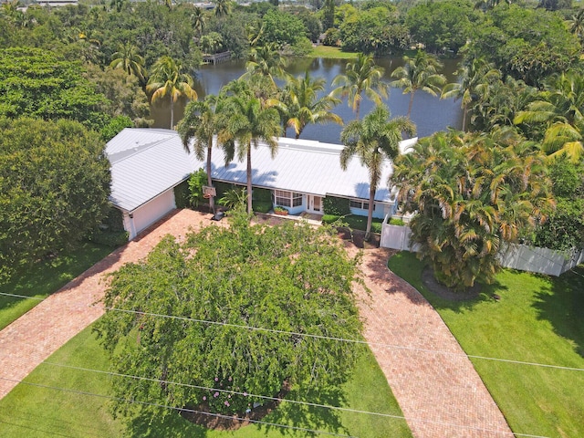 4040 Gem Lake Dr, Glen Ridge, FL 33406 - view from above of property with a nearby body of water and a tree filled landscape