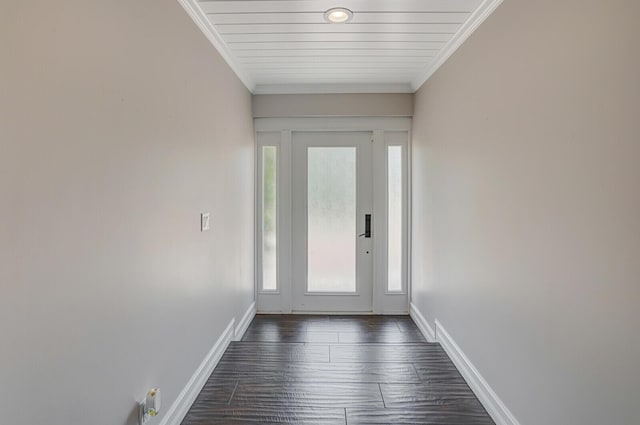 4040 Gem Lake Dr, Glen Ridge, FL 33406 - entryway with plenty of natural light, ornamental molding, and baseboards