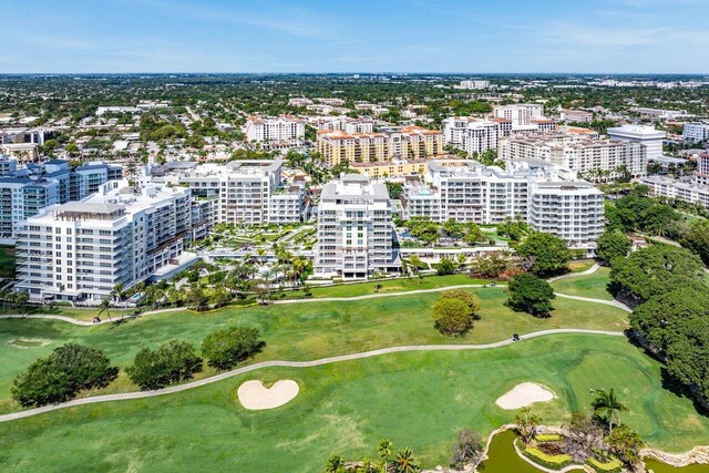 220 SE Mizner Blvd Unit 409, Boca Raton, FL 33432 - drone / aerial view of a golf club and apartment complex