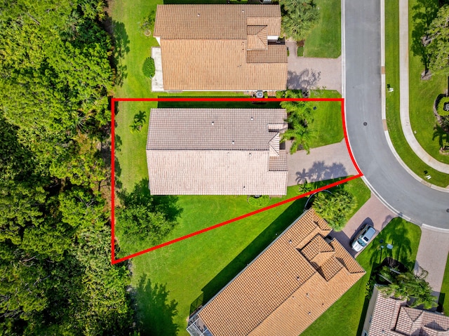 296 NW Toscane Trl, Port Saint Lucie, FL 34986 - aerial overview of property's location with property boundaries highlighted