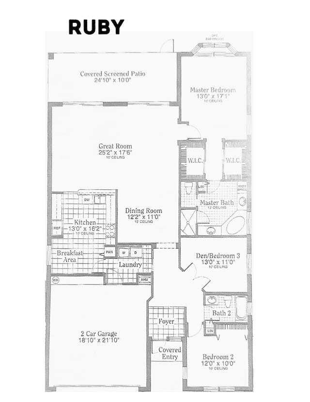 296 NW Toscane Trl, Port Saint Lucie, FL 34986 - property floor plan