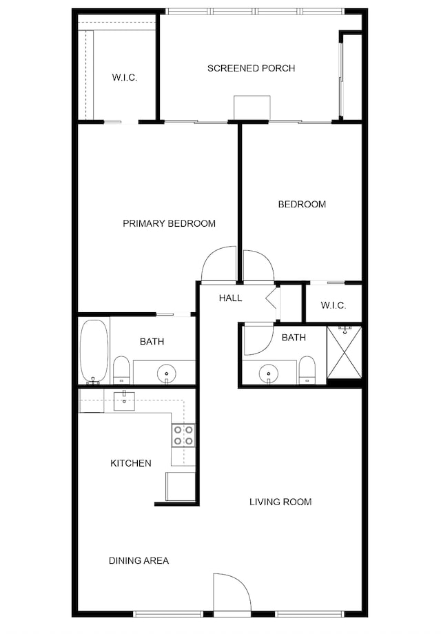 222 Wellington Unit G, West Palm Beach, FL 33417 - home floor plan
