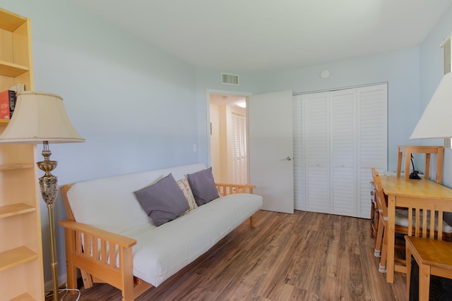 3000 Lake Osborne Dr Unit 103, Lake Worth Beach, FL 33461 - living area with wood finished floors
