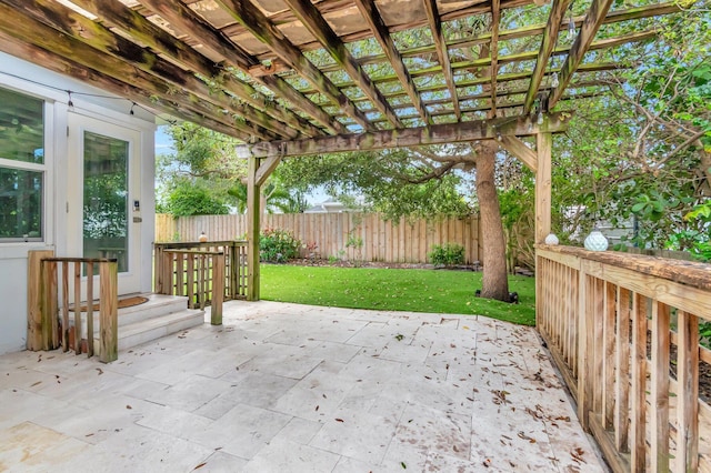 305 Vanderbilt Dr, Lake Worth Beach, FL 33460 - view of patio / terrace with a pergola