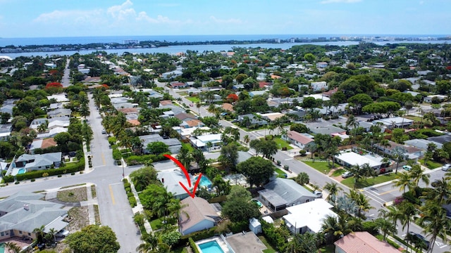 305 Vanderbilt Dr, Lake Worth Beach, FL 33460 - aerial perspective of suburban area with a large body of water