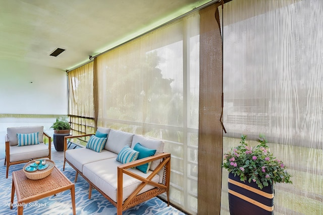 326 Markham O, Deerfield Beach, FL 33442 - sunroom with an outdoor living space